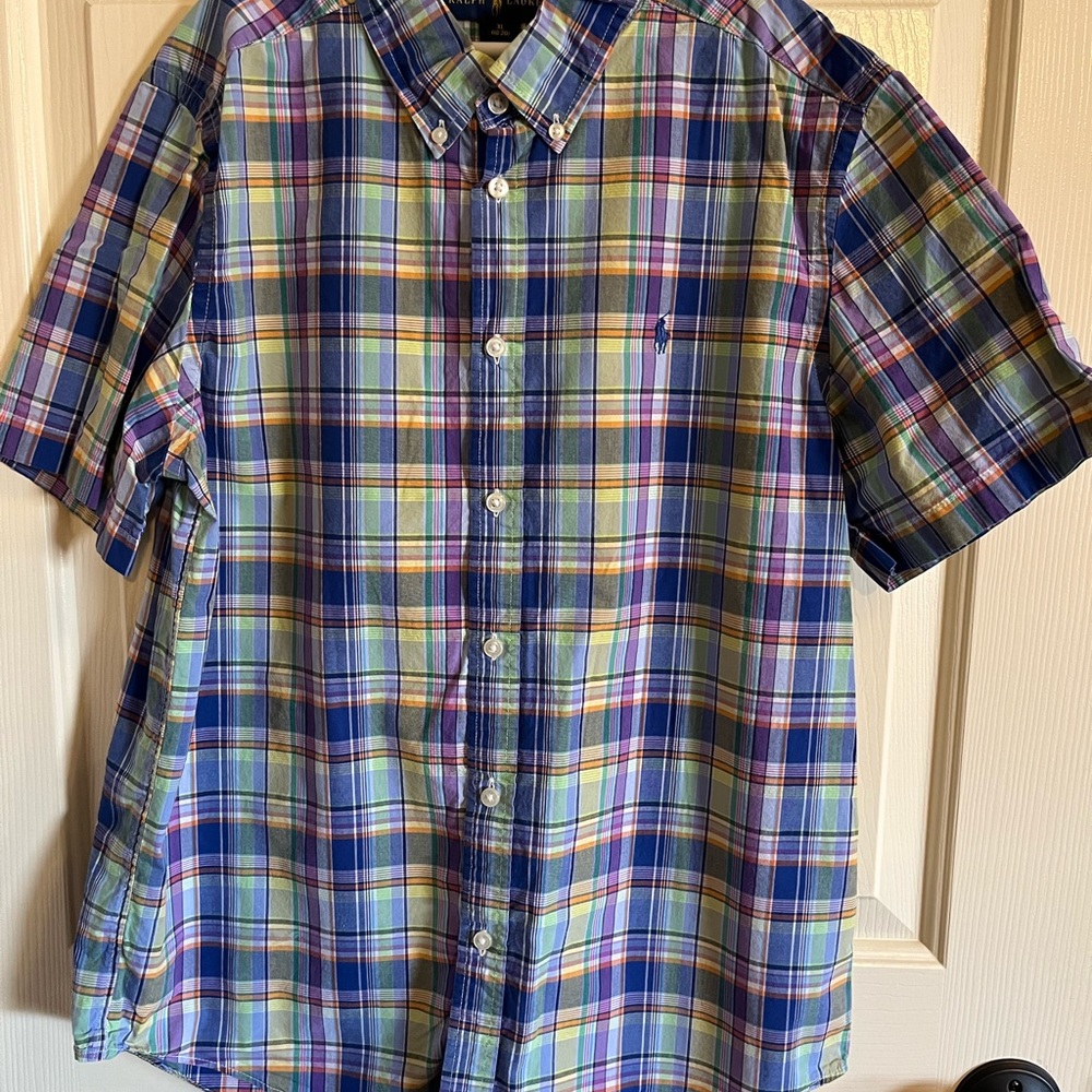 Ralph Lauren Boys Plaid Button Down